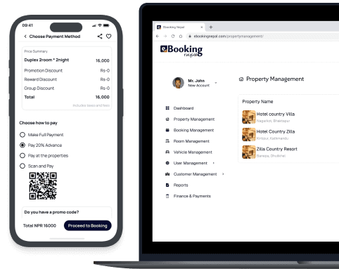 Login experience app mockup